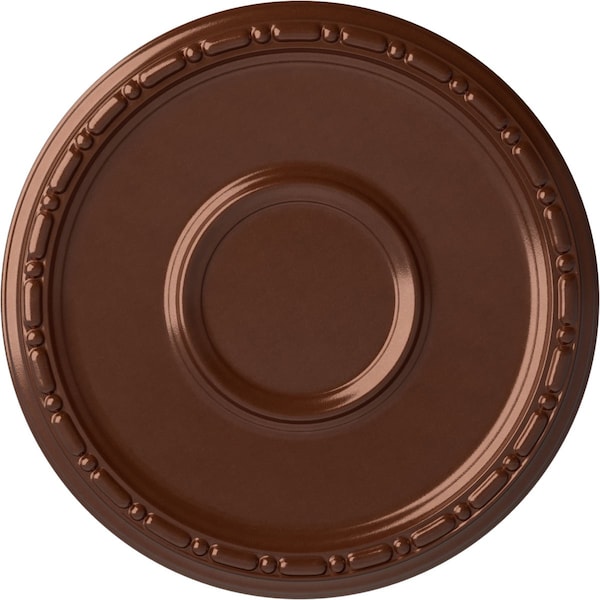 Ekena Millwork Medea Ceiling Medallion (Fits Canopies up to 5 1/2"), Hand-Painted Copper Penny, 16 1/2"OD x 1 1/2"P CM16MDCPS - main